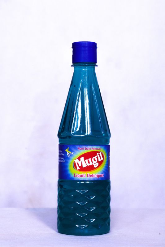 Blue Mugil Liquid Detergent, for Cloth Washing, Feature : Remove Hard Stains, Skin Friendly