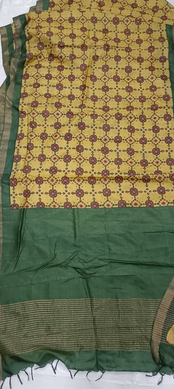 Tassar Printed saree