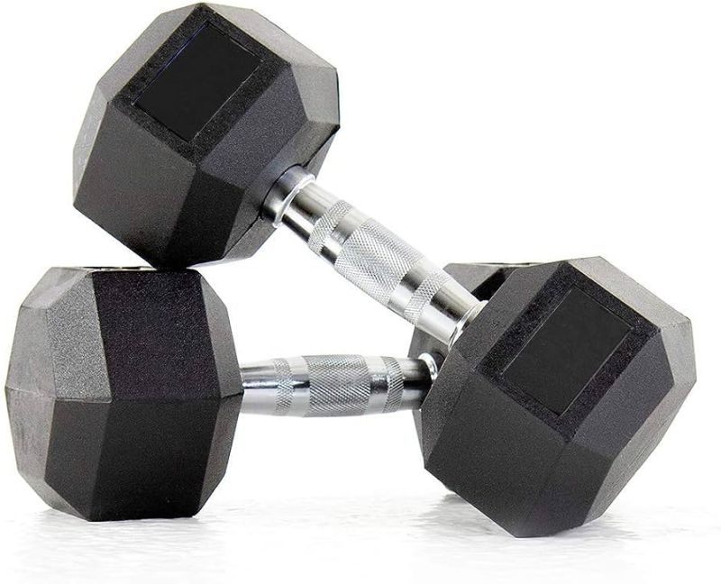 Black 10-20kg Polished Iron Hexa Dumbbell, for Gym Use, Handle Type : Straight