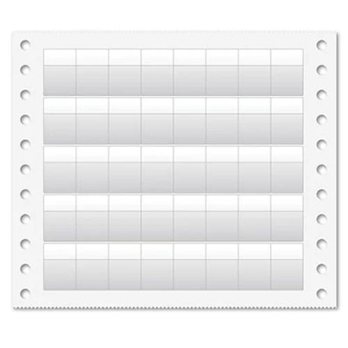 White Linen Dot Matrix Paper Label, for Printer Use