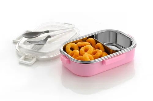 Multicolor Rectangular Stainless Steel Insulated Lunch Box, for