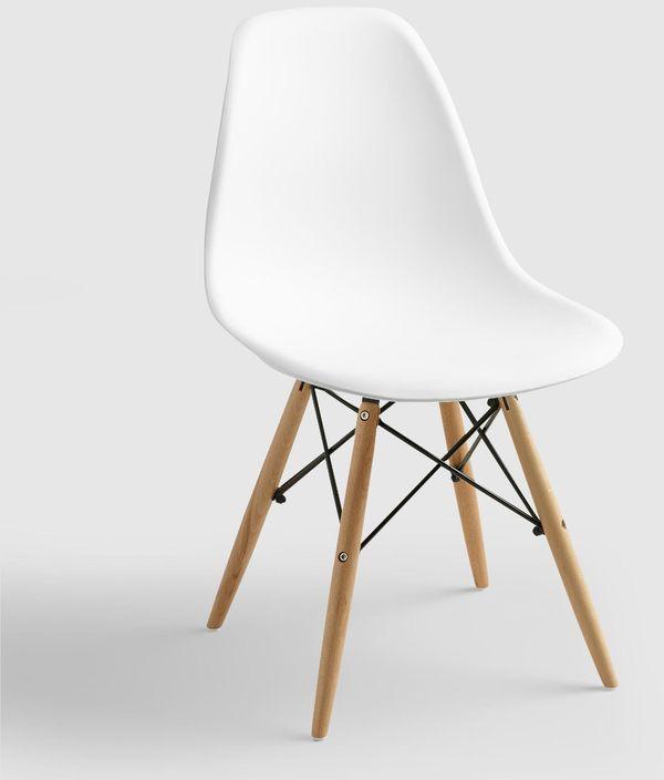 Creamy Polished Plastic Chair, for Tutions, Home, Garden, Colleges