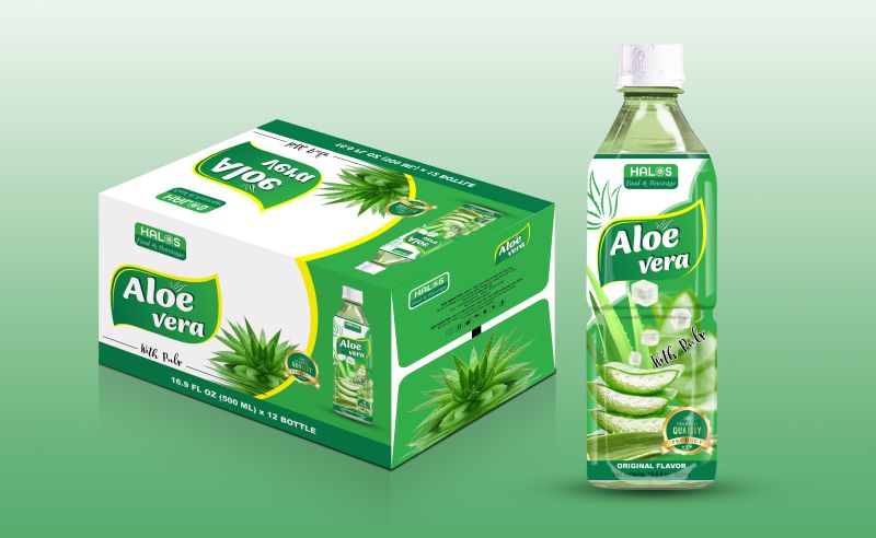 Aloe Vera Health Drink Brand Halos