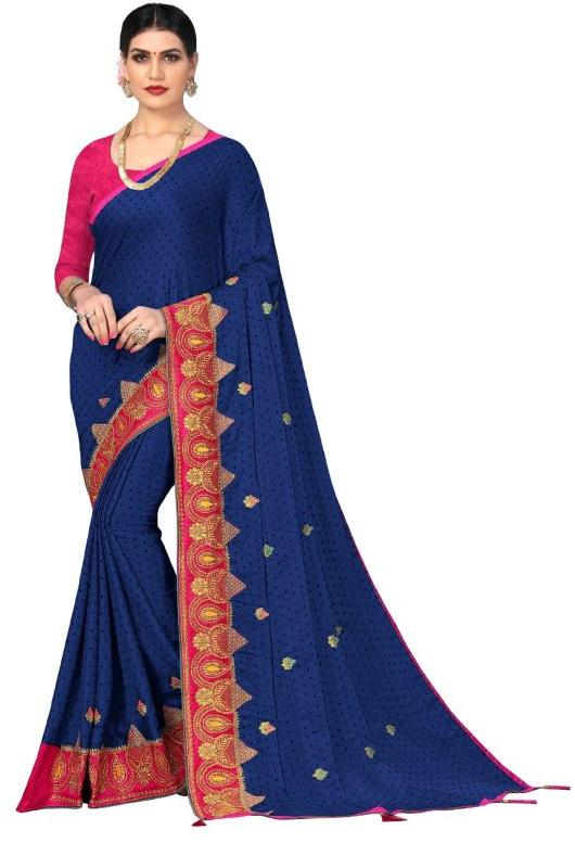 Embroidered Saree, Age Group : Adults