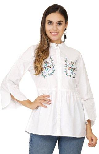 Cotton Embroidered Top, Size : All Sizes