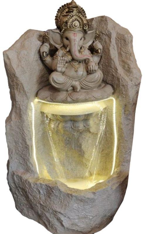 Classy LED Fiber Ganesha Water Fountain , for Indoor, Specialities : Long Life, Low Consumption