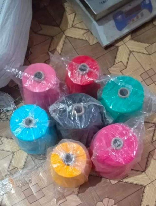 All Colours Cotton Threads, For Textile Industry, Pattern : Plain