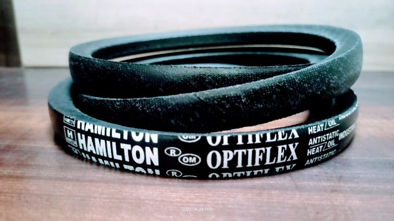 Black Hamilton Rubber Thresher V Belt, For Agricultural Machine, Feature : Long Life, Maintenance Free