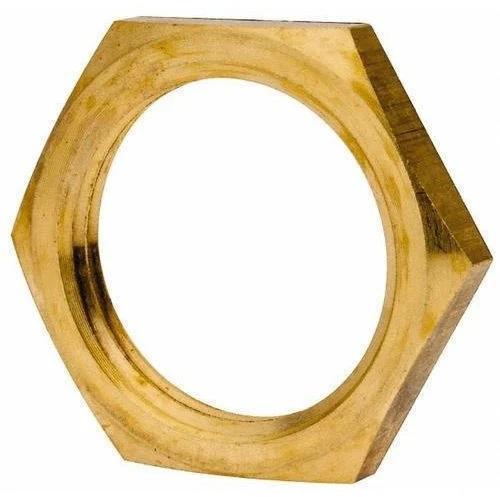 Hexagonal Brass Lock Nut, Size : M20