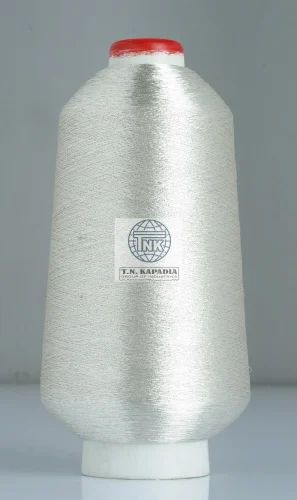 Polyester Silver Zari Yarn, Packaging Type : Cartonx