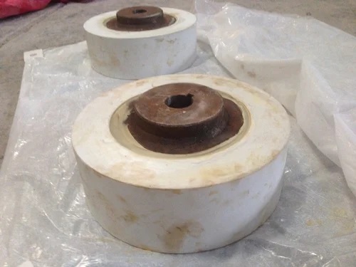 Mild Steel Wear Resistance Ceramic Pulley, Size : 300mm dia