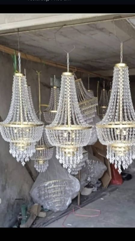 Rida Handicrafts Polished crystal chandelier for banquet