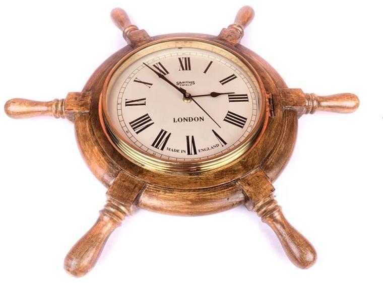 Ship Handle Decorative Clock, Specialities : Light in weight, Compact design, Approved quality