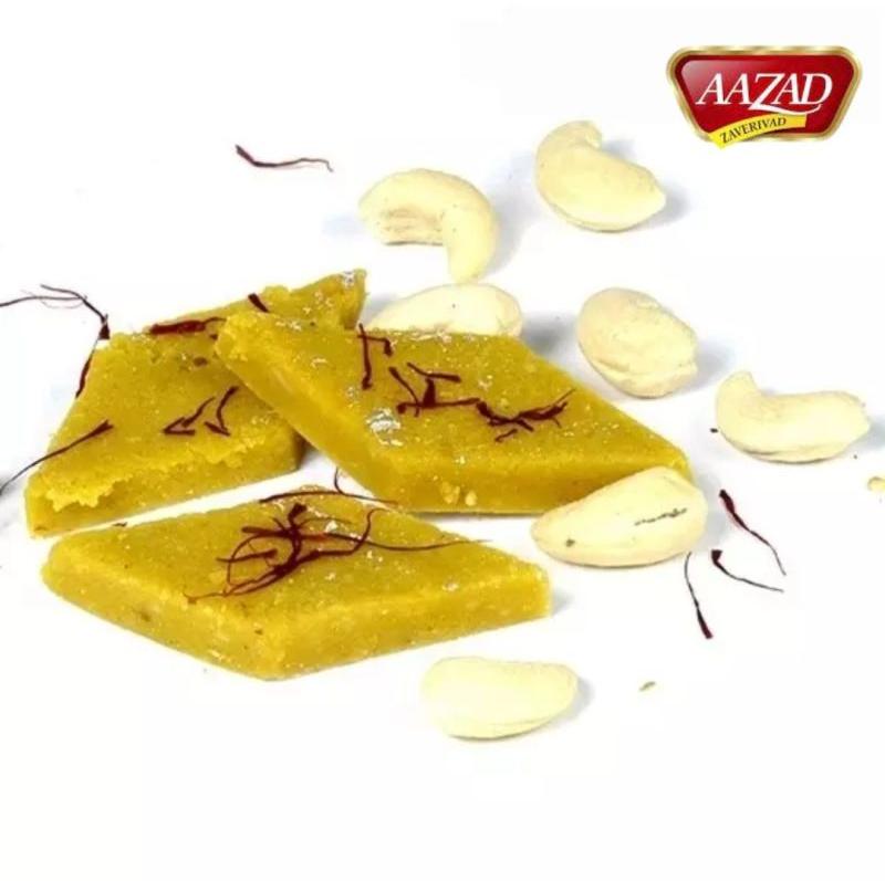 Soft Aazad Kesar Kaju Katli, Feature : Complete Freshness, Easy To Digest, Hygienically Processed, Rich Aroma