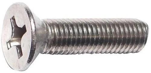Mild Steel Flat Head Screw, Size : 3mm To 6mm