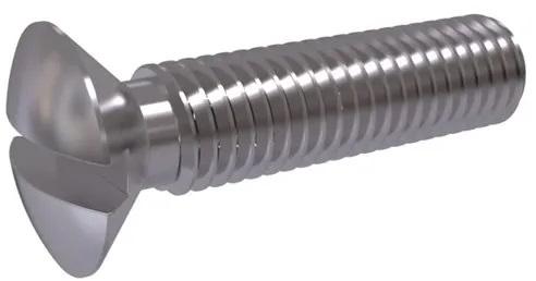 Slotted Raised Countersunk Head Screw, Size : M2 To M12