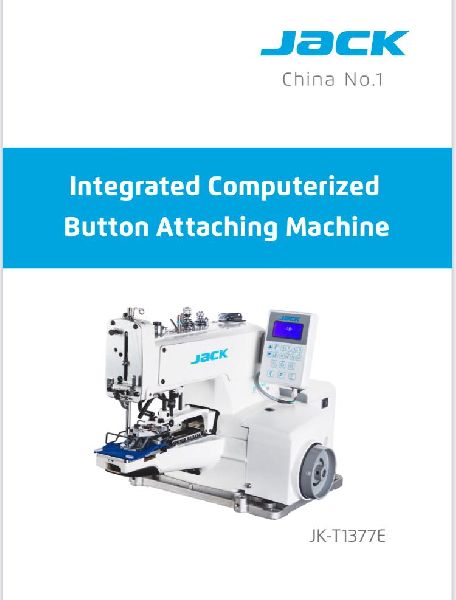 Automatic Jack Jk-t1377e Button Stiching Machine, For Commercial, Specialities : Durable, High Performance