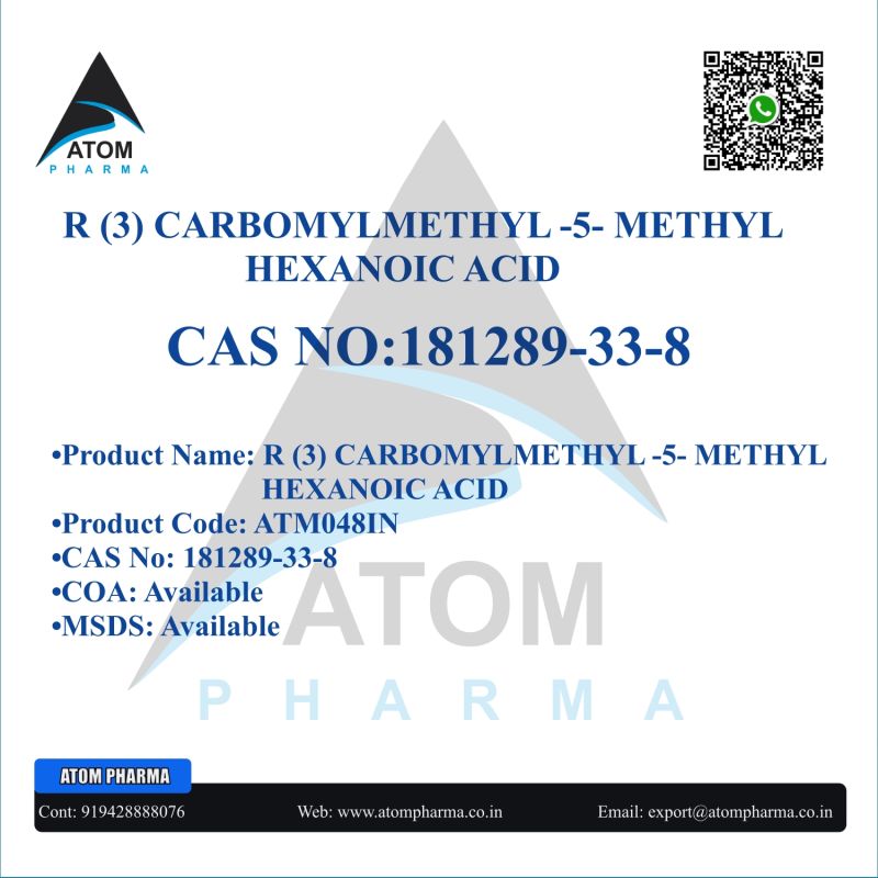 R-(3) CARBOMYLMETHYL -5- METHYL HEXANOIC ACID INTERMEDIATE