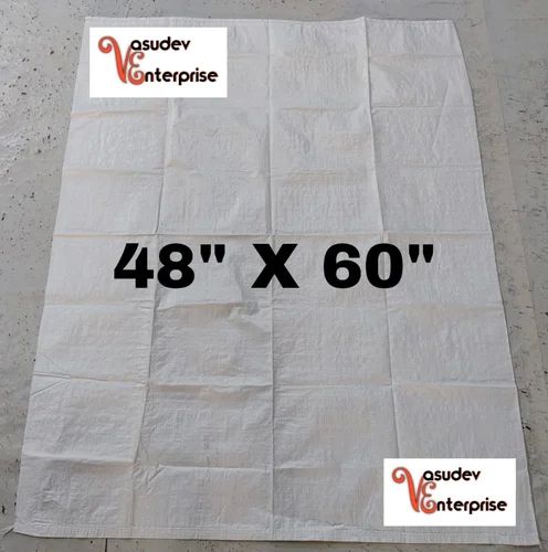 Milky White Big Size Tubing Unlaminated PP Woven Sack Bag