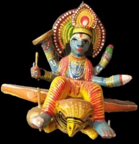 Wooden Sandalwood Vishnu God Statue