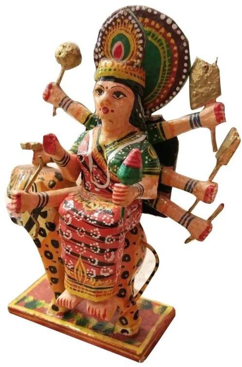 Wooden Durga Maa Statue