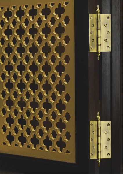 Square Polished Brass Hinges, Color : Golden