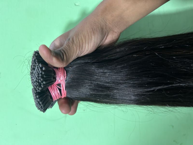 Black Human Hair Extension, for Parlour, Personal, Style : Straight