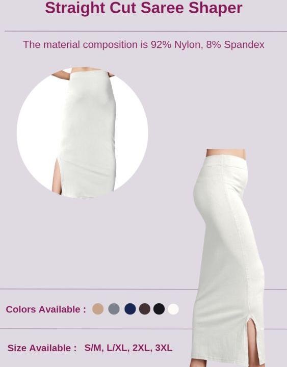  N Comfy Cotton Lycra Women And Ladies Saree Shapewear