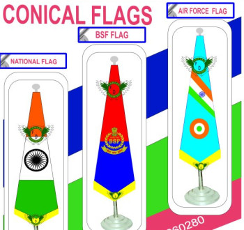 Embroidery Cloth Conical Flag