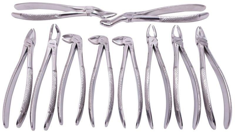 Polished Metal Dental Extraction Forcep, for Clinical, Hospital, Size : Customised