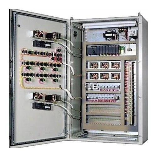Three Phase Mild Steel sheet Electrical Control Panel Board, Voltage : 220-440 V