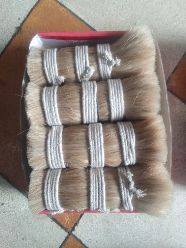 200-300gm Natural Cattle Tail Hair, for Business use, Style : Straight