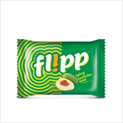 Green Round Flipp Kachcha Aam Candy, Taste : Sour