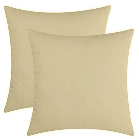 Square 12X12 Inches Cotton Cushion Cover Set, Style : Plain