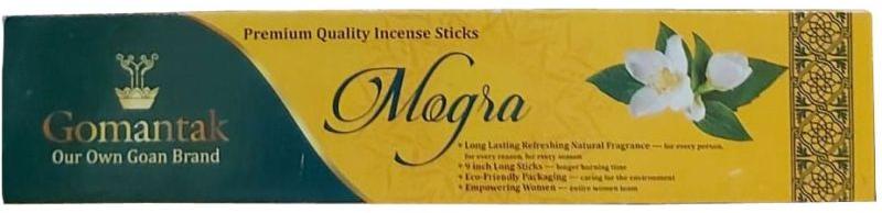 Gomantak Mogra Incense Stick, For Religious, Pooja, Church, Temples, Home, Packaging Type : Paper Box