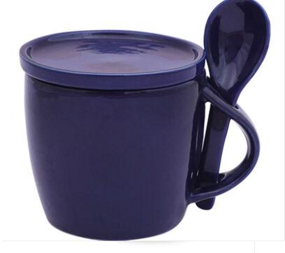 Ceramic Milk Mug with Spoon