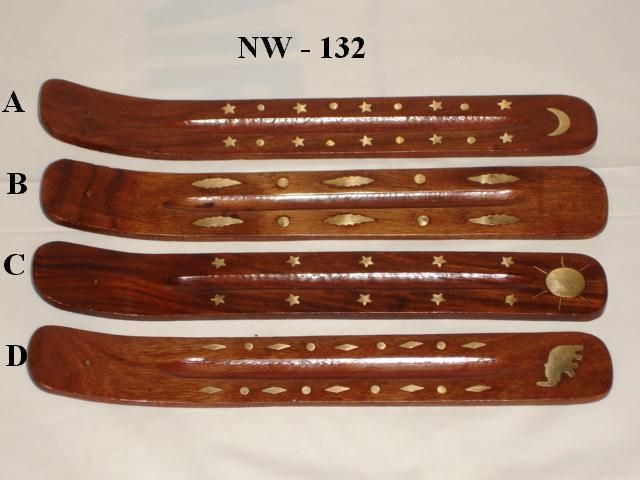 NW-123 Wooden Incense Stick Holder, Technics : Handmade