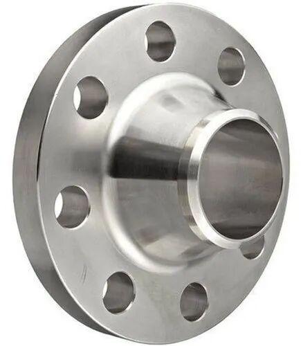Stainless Steel Weldneck Flanges, for Industrial, Shape : Round