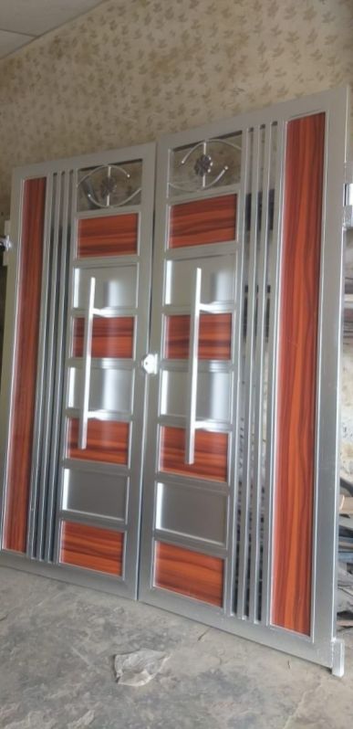 Polished Steel Main Door, for Home, Hospital, Office, Feature : Durable, Easy To Fit, Fine Finishing