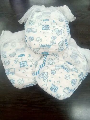 Cotton Baby Pant Diaper, Color : White