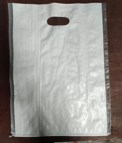 PP Woven D Cut Bags, Pattern : Plain