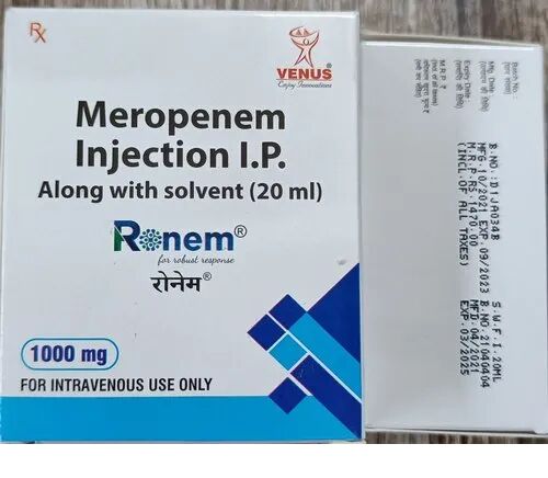 Meropenem Injection IP, Packaging Type : Vial
