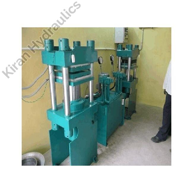 Kiran Hydraulic rubber moulding machines, Color : Blue