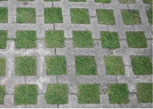 Green Square Plain Concrete Grass Paver Block, for Flooring