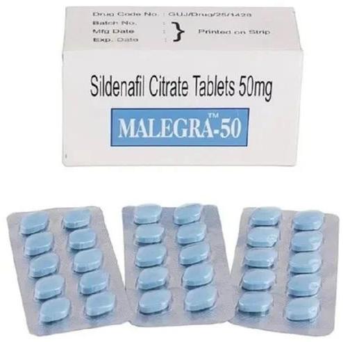Malegra 50mg Tablets, for Home, Hospital, Clinic, Type Of Medicines : Allopathic