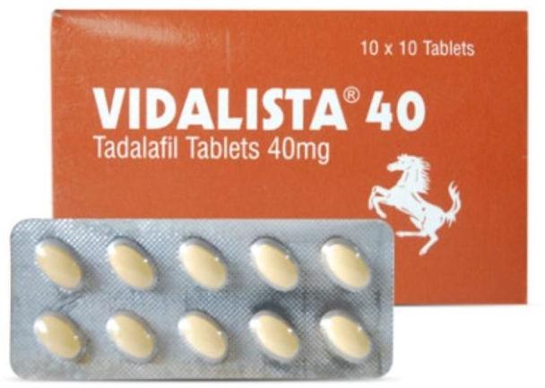 Vidalista 40mg Tablets, for Home, Hospital, Clinic, Grade : Pharma
