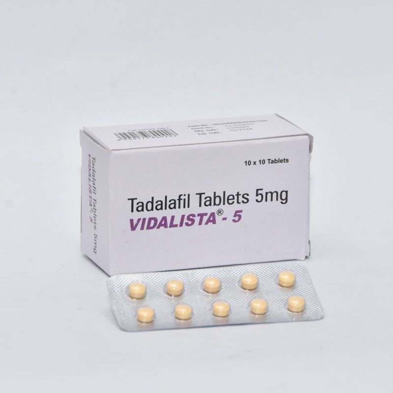 Vidalista 5mg Tablets, for Home, Hospital, Clinic, Grade : Pharma