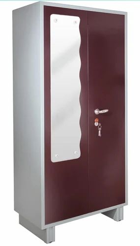 Non Breakable 2 Door With Mirror Steel Almirah, for Home, Office Hotels, Size : 4x4x3ft
