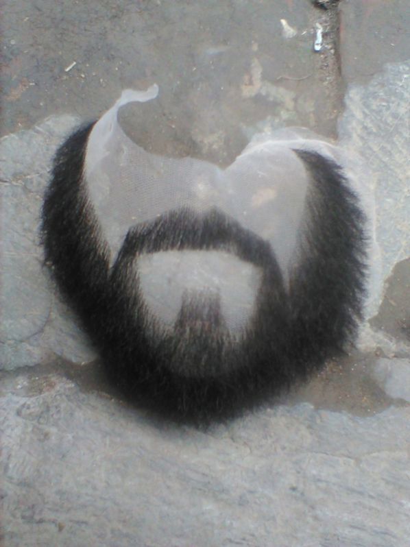 Human Hair Mens Beard Moustache, Size : Standard