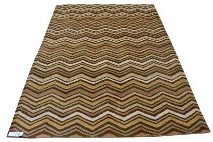 Rectangular Polyester Nepalese Carpet